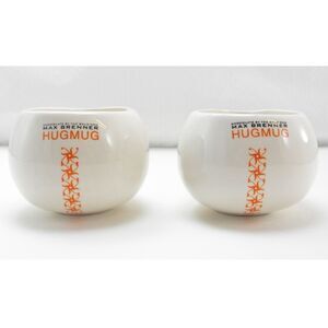 Max Brenner Hug Mugs - Set of 2 Chocolate by the Bald Man Cups